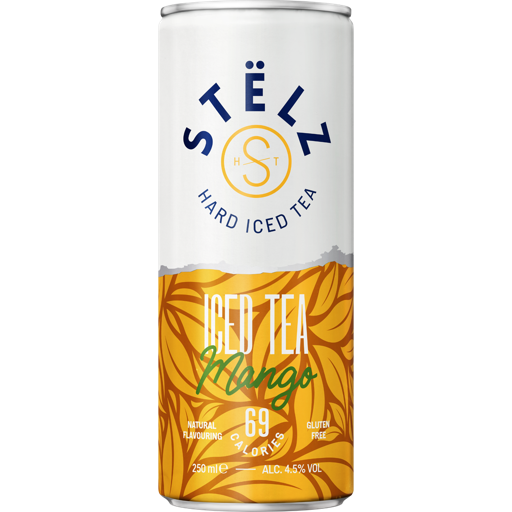 STELZ HARD ICED TEA MANGO BLIK - 12X 25 CL